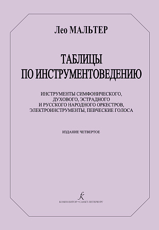 Таблицы по инструментоведению. Инструменты симф., дух., эстр., и рус.народ. оркестров...